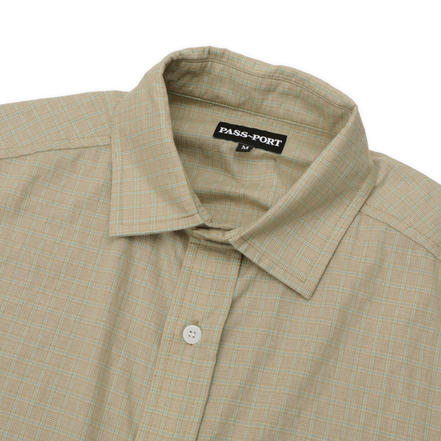 Pass~Port Wanderer Workers Short Sleeve Shirt - Khaki