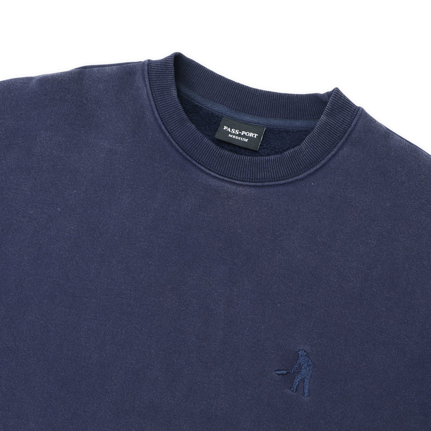 Pass~Port Solid Workers Sweater - Washed Navy