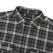 Pass~Port Wanderer Flannel Vineyard Shirt - Black