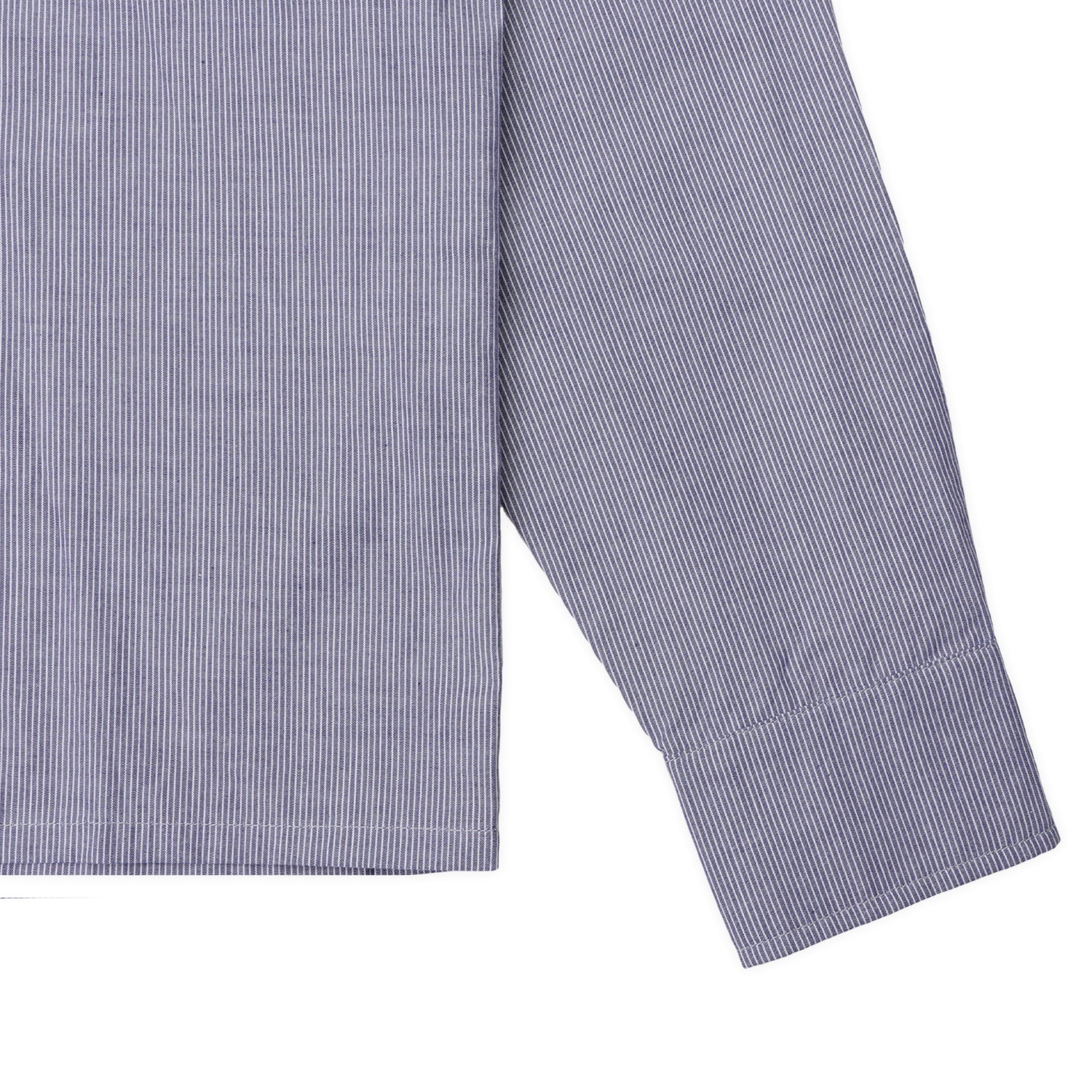 Pass~Port Workers Stripe Long Sleeve Shirt - Indigo