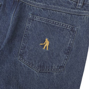 Pass~Port Recycled Cotton Workers Club Denim Short - Washed Dark Indigo