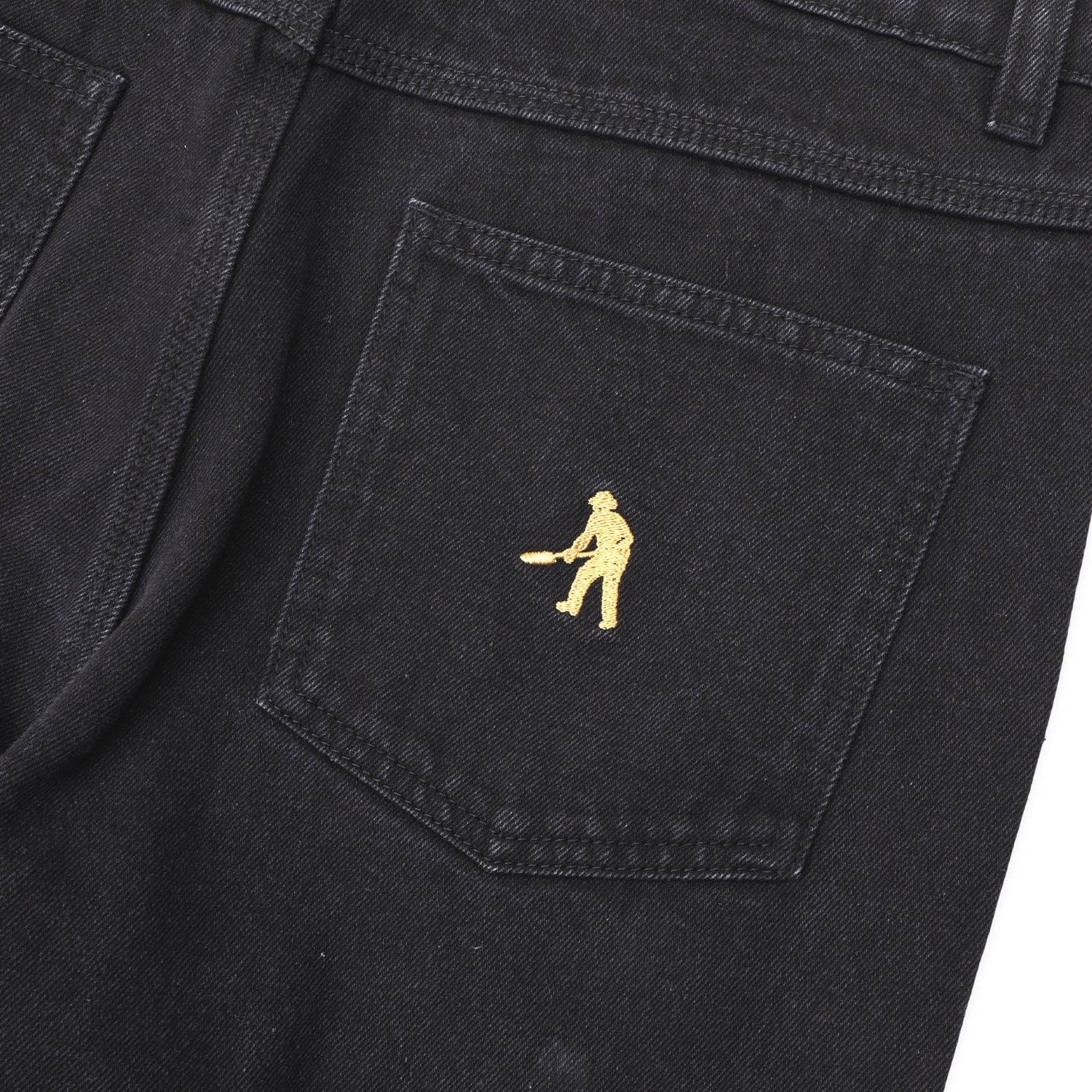 Pass~Port Recycled Cotton Workers Club Straight Jean - Washed Black