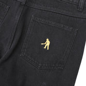 Pass~Port Recycled Cotton Workers Club Straight Jean - Washed Black