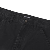 Pass~Port Recycled Cotton Workers Club Straight Jean - Washed Black