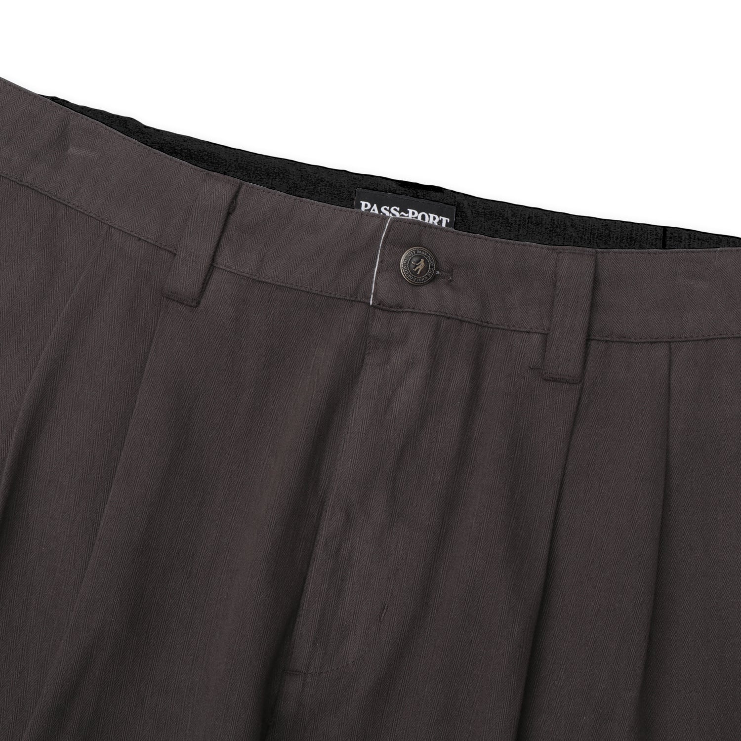 Pass~Port Herringbone Leagues Club Stripe Pant - Dark Brown