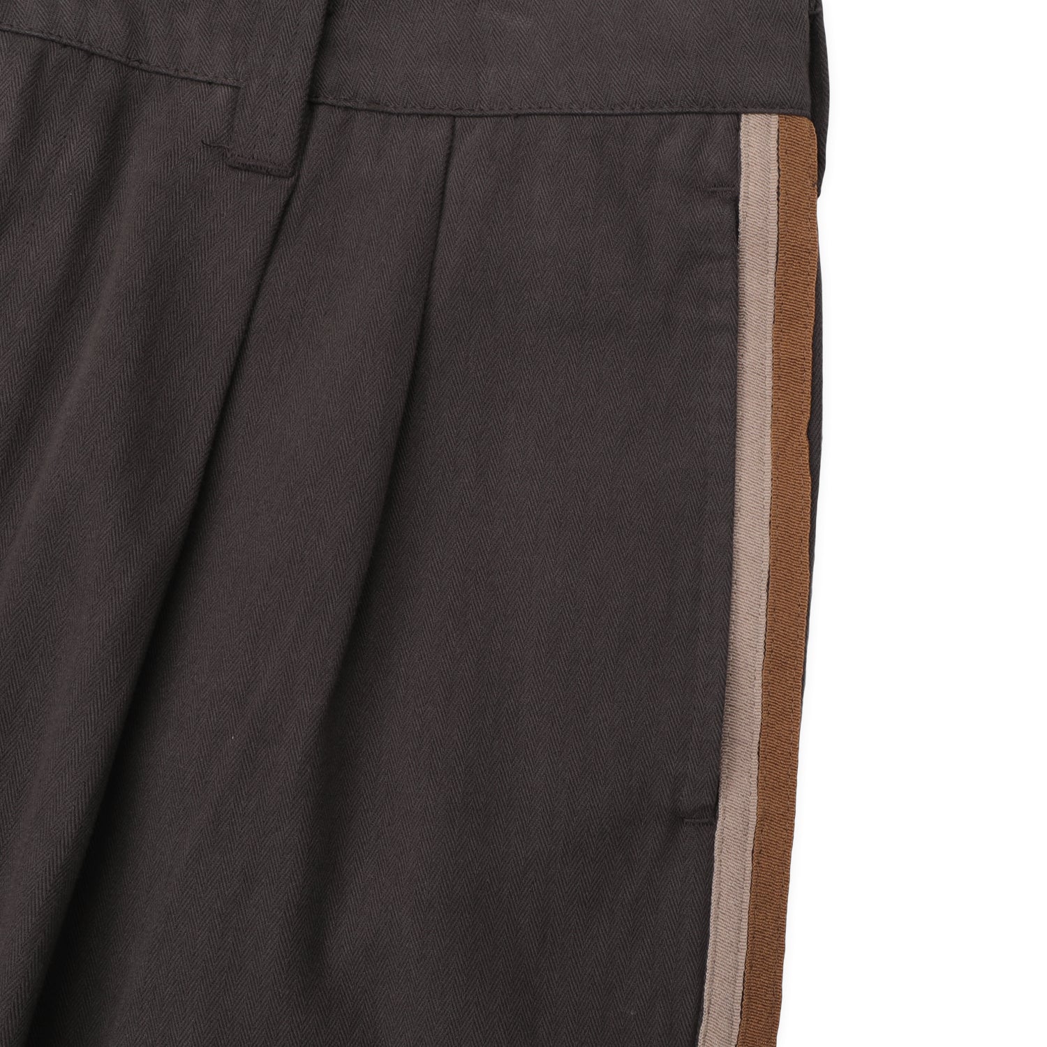 Pass~Port Herringbone Leagues Club Stripe Short - Dark Brown