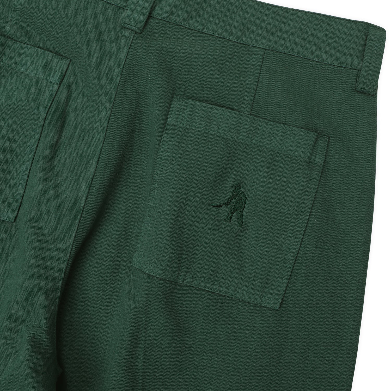 Pass~Port Herringbone Leagues Club Short - Hunter Green