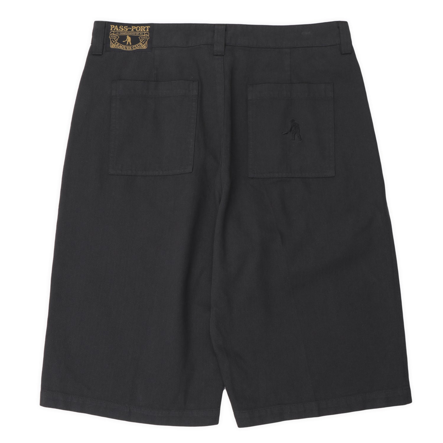 Pass~Port Herringbone Leagues Club Short - Vintage Black