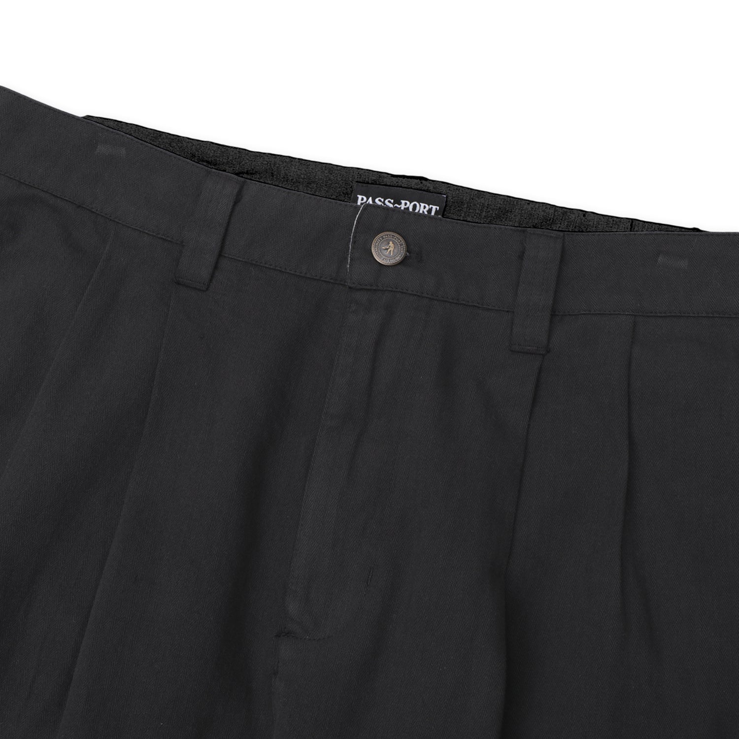 Pass~Port Herringbone Leagues Club Short - Vintage Black