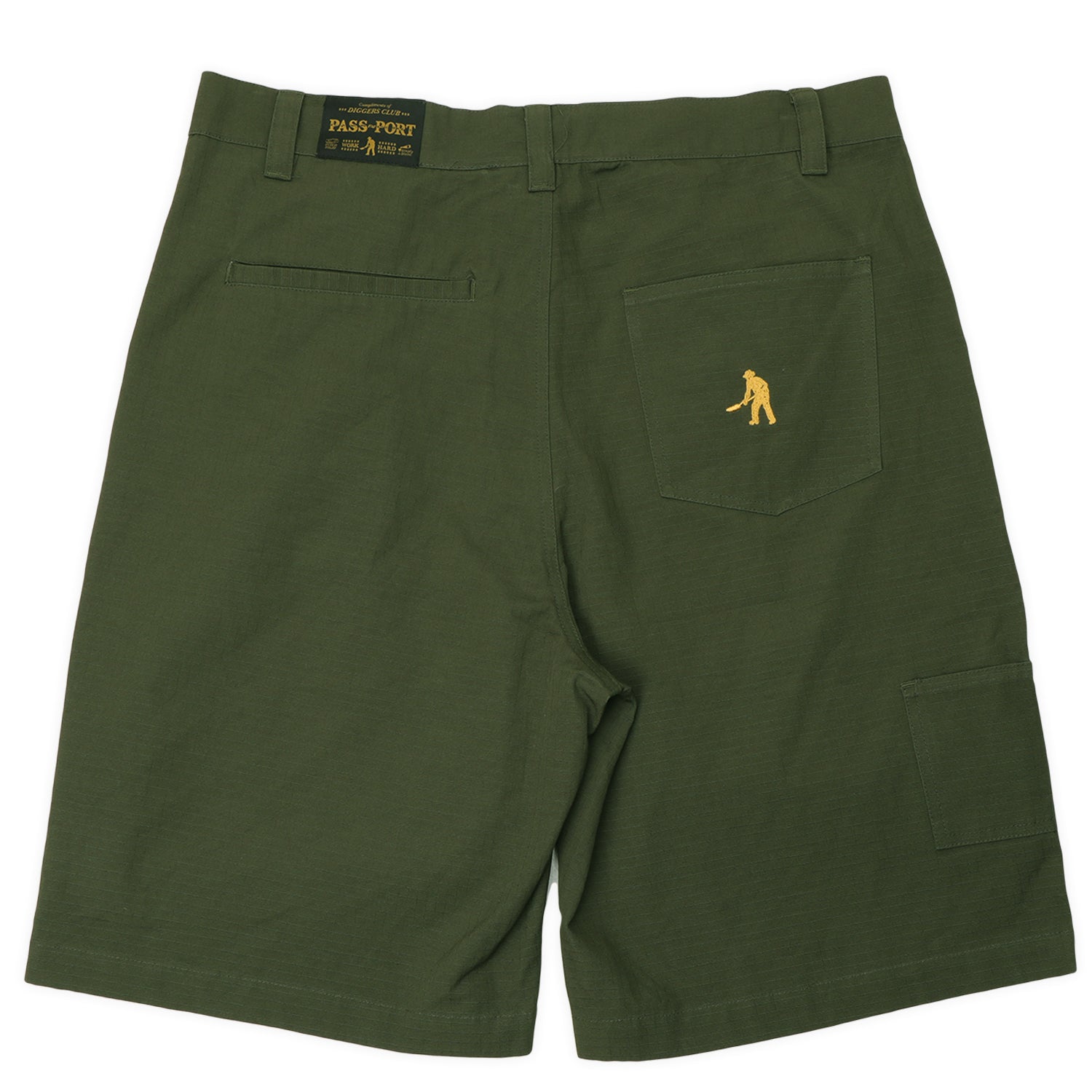 Pass~Port Ripstop Double Knee Diggers Club Short - Dark Military