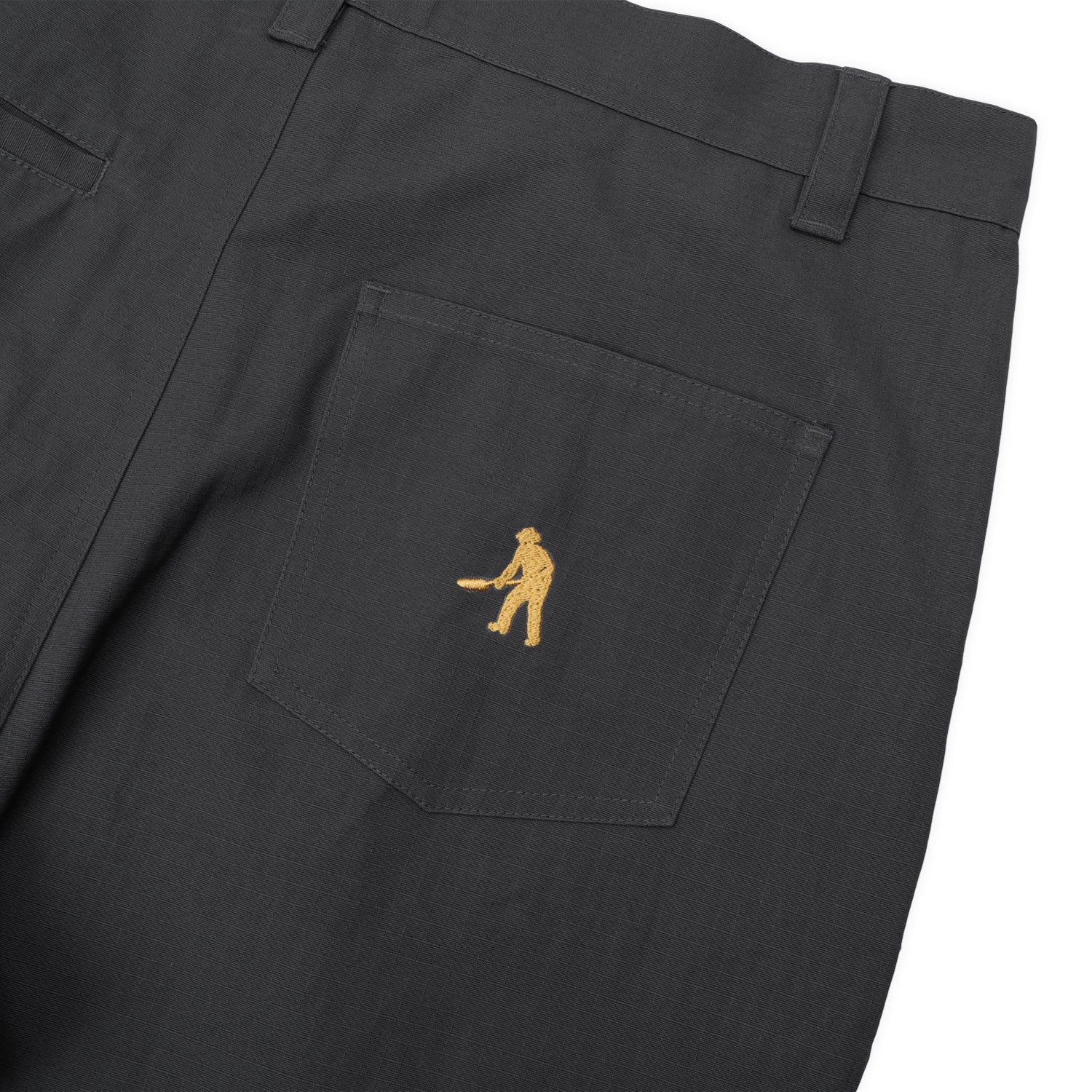 Pass~Port Ripstop Double Knee Diggers Club Short - Dark Charcoal