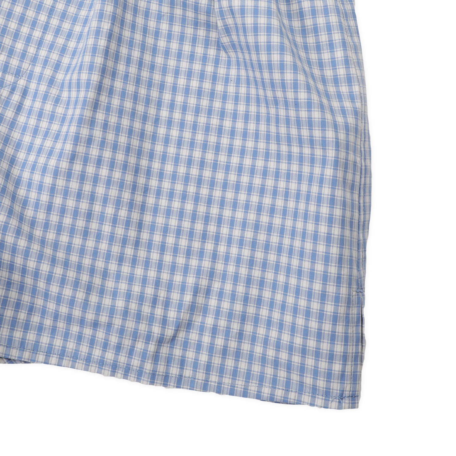 Pass~Port Workers Check Boxer Shorts - Light Blue