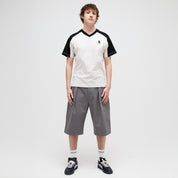 Pass~Port Workers Stripe Organic Jersey - Bone / Black