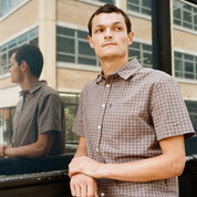 Pass~Port Workers Check Short Sleeve Shirt - Sangria