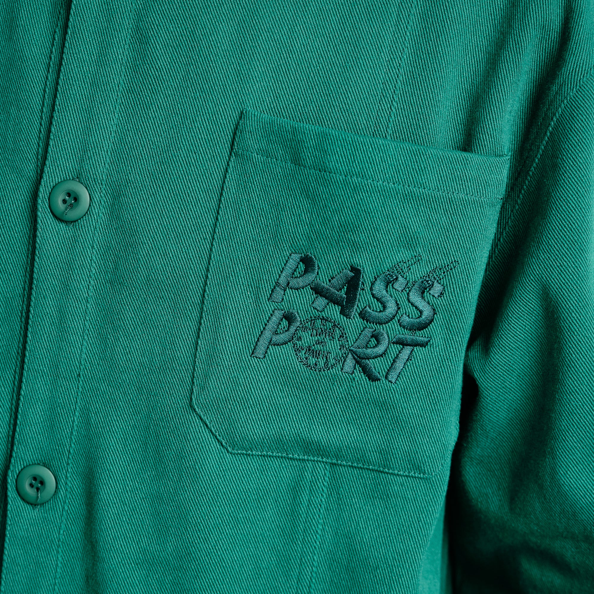 Pass~Port Shop Rules Painters Jacket - Prussian Green