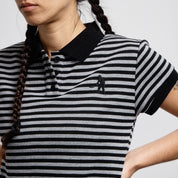 Pass~Port Striped Baby Polo - Black
