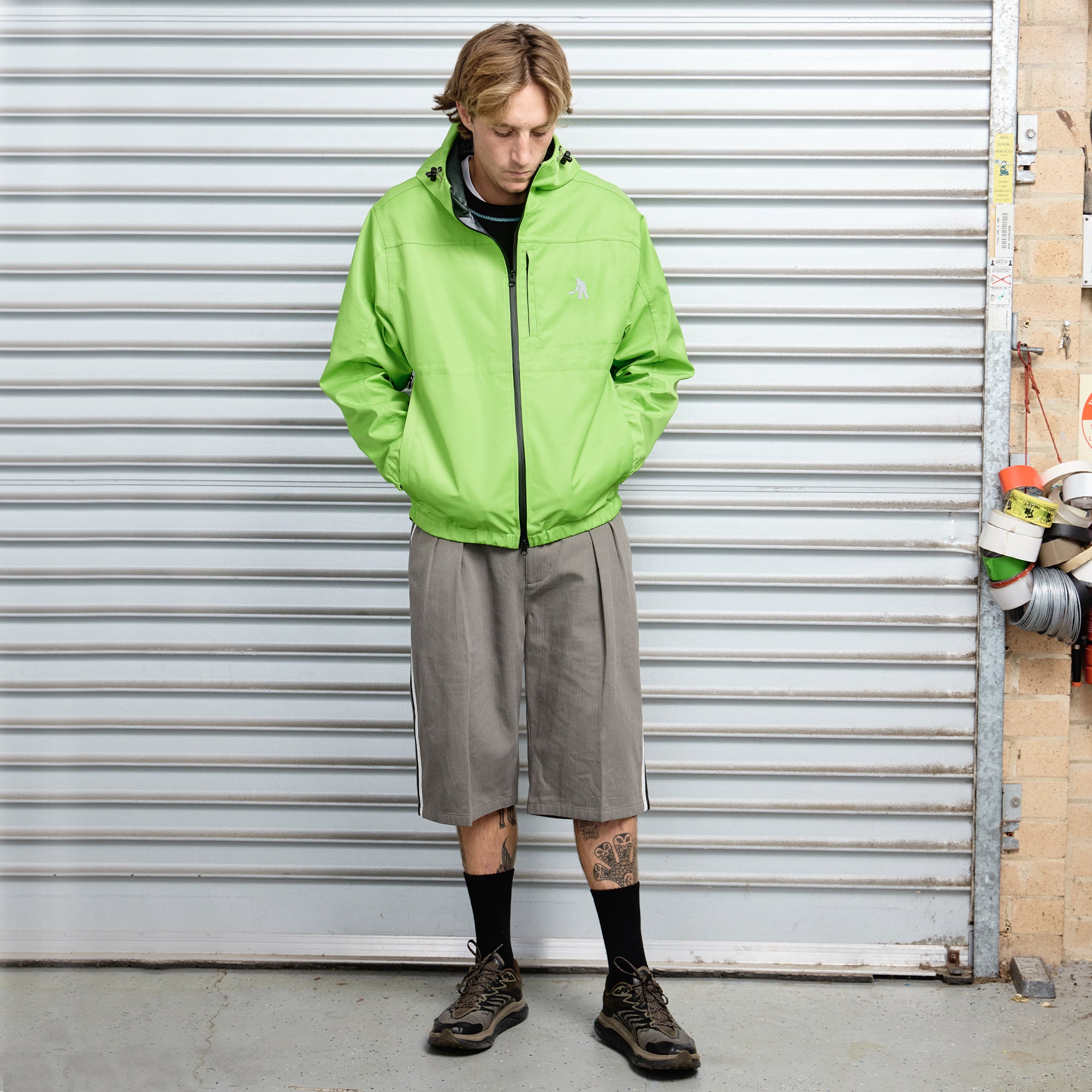 Pass~Port Workers Rain Jacket - Chartreuse