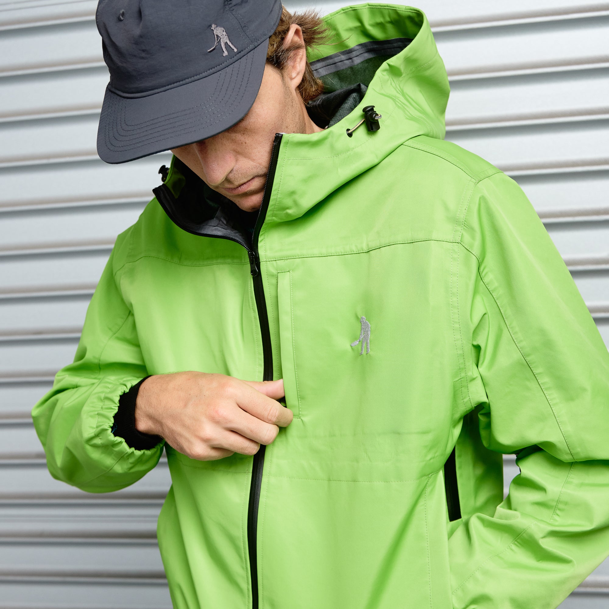 Pass~Port Workers Rain Jacket - Chartreuse