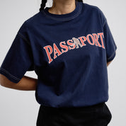 Pass~Port Official Contrast Tee - Washed Navy