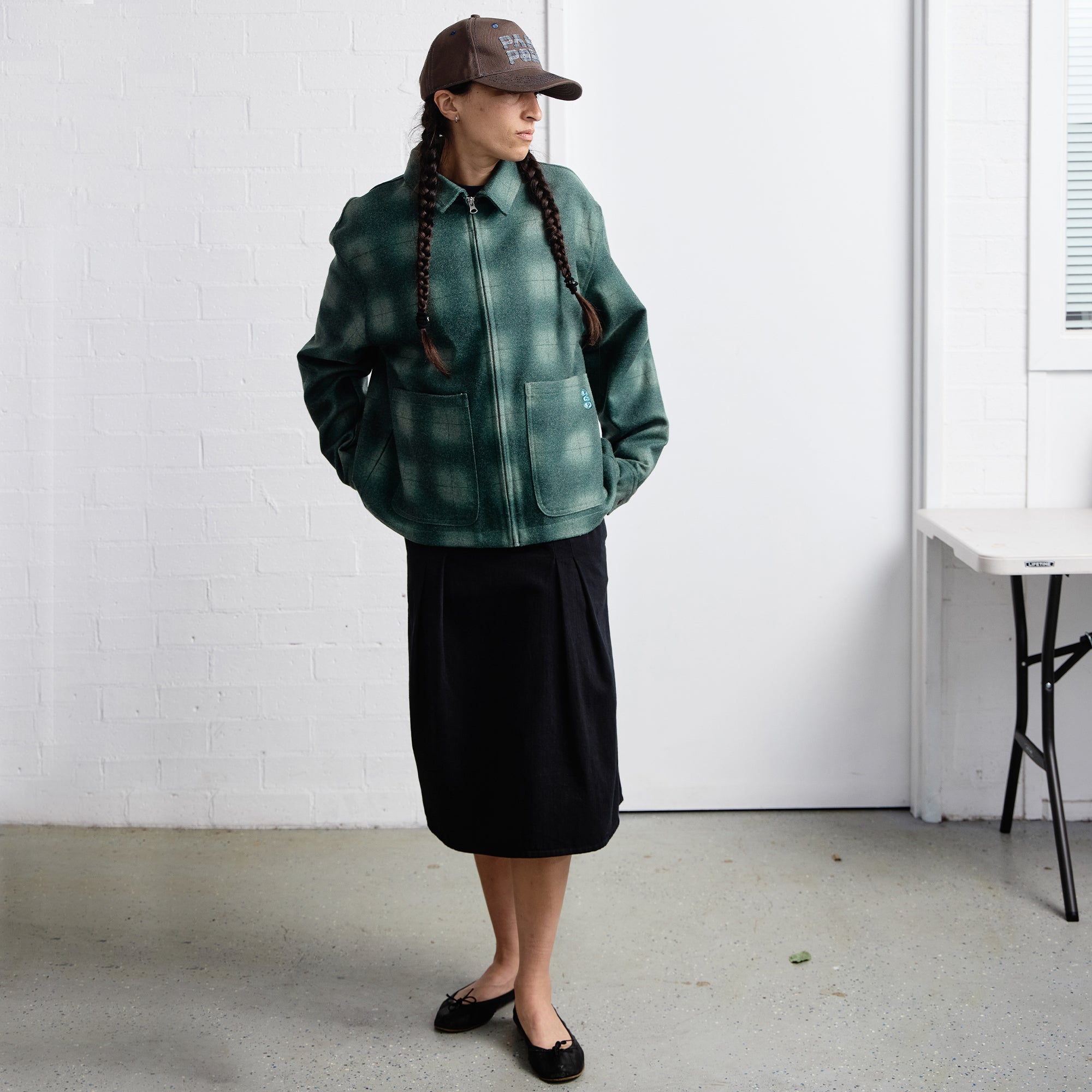 Pass~Port Workers Plaid Jacket - Hunter Green