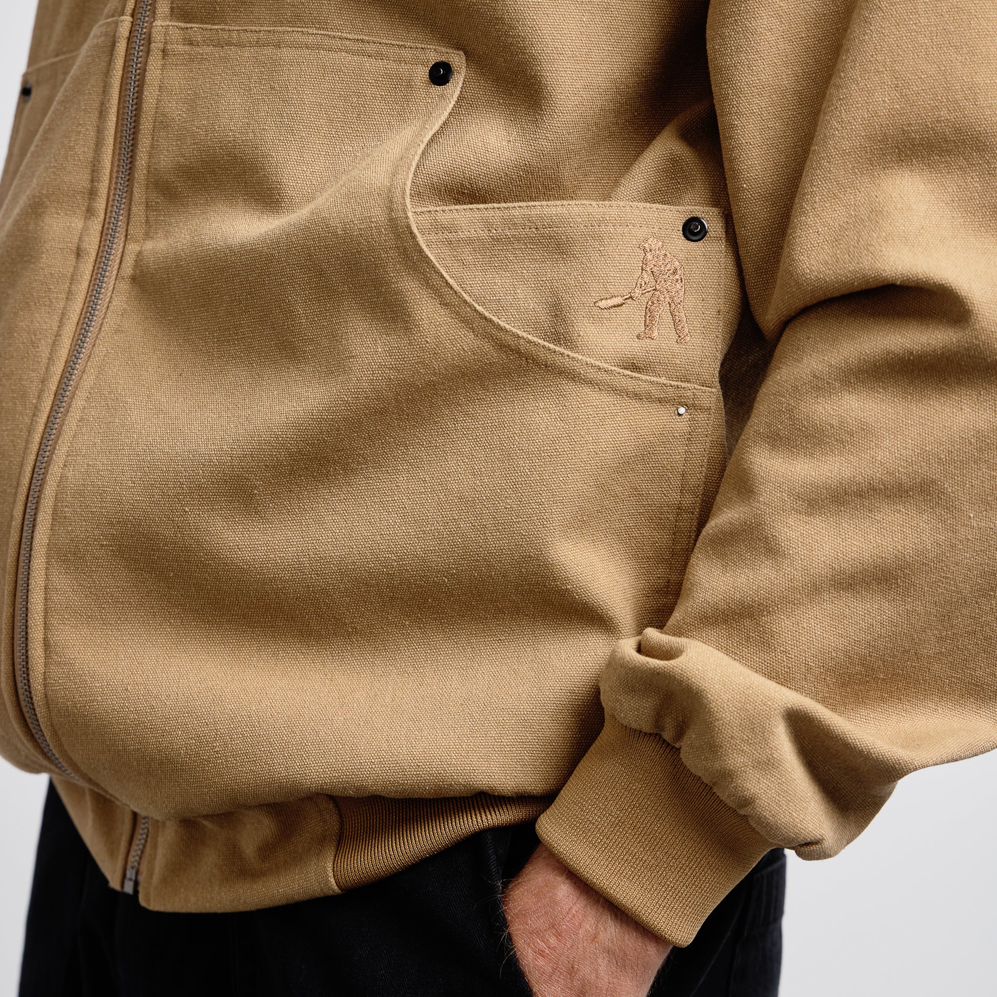 Pass~Port Diggers Zip Hood - Camel