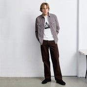 Pass~Port Workers Check Long Sleeve Shirt - Sangria