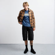 Pass~Port Workers Plaid Jacket - Burnt Orange