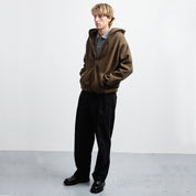 Pass~Port Solid Workers Zip Hood - Dark Olive