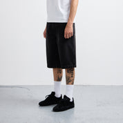 Pass~Port Workers Club 3/4 Jean Short - Faded Wash Black