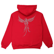 Pass~Port Calligraphy Zip Hood - Red