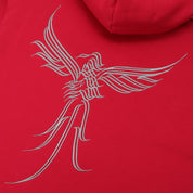 Pass~Port Calligraphy Zip Hood - Red