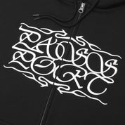 Pass~Port Calligraphy Zip Hood - Black