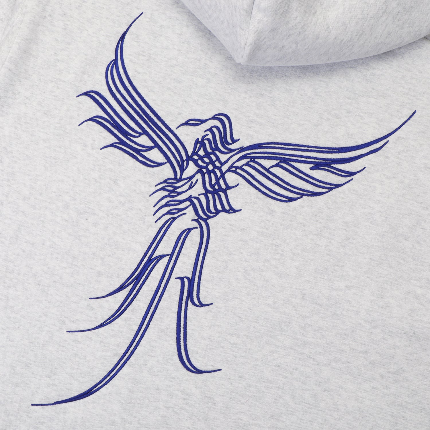 Pass~Port Calligraphy Zip Hood - White Marle