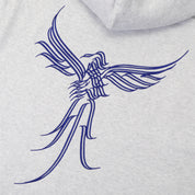 Pass~Port Calligraphy Zip Hood - White Marle