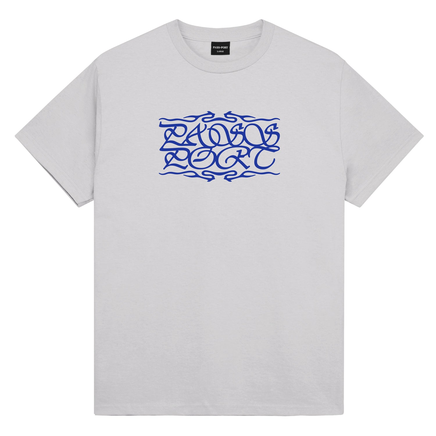Pass~Port Calligraphy Tee - Oyster Grey
