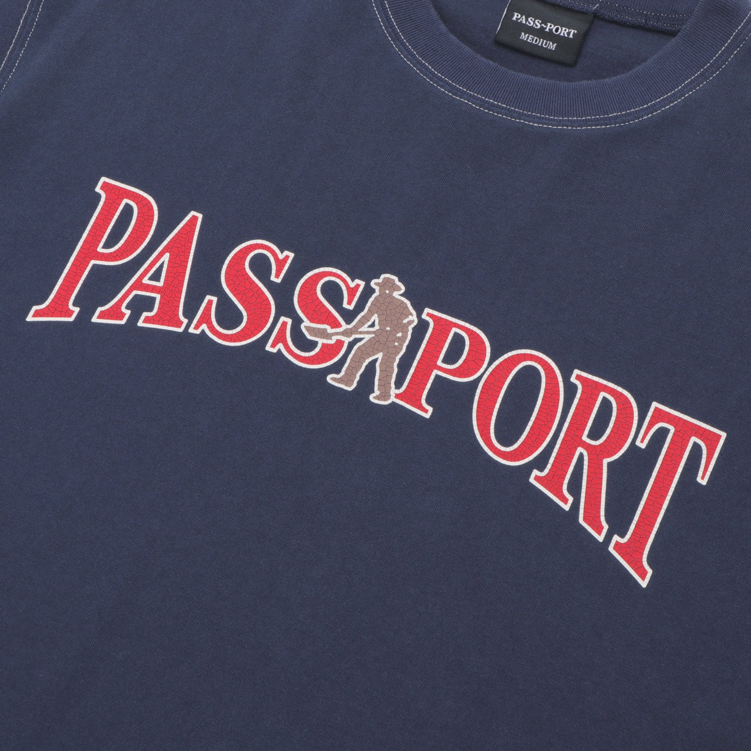 Pass~Port Official Contrast Tee - Washed Navy