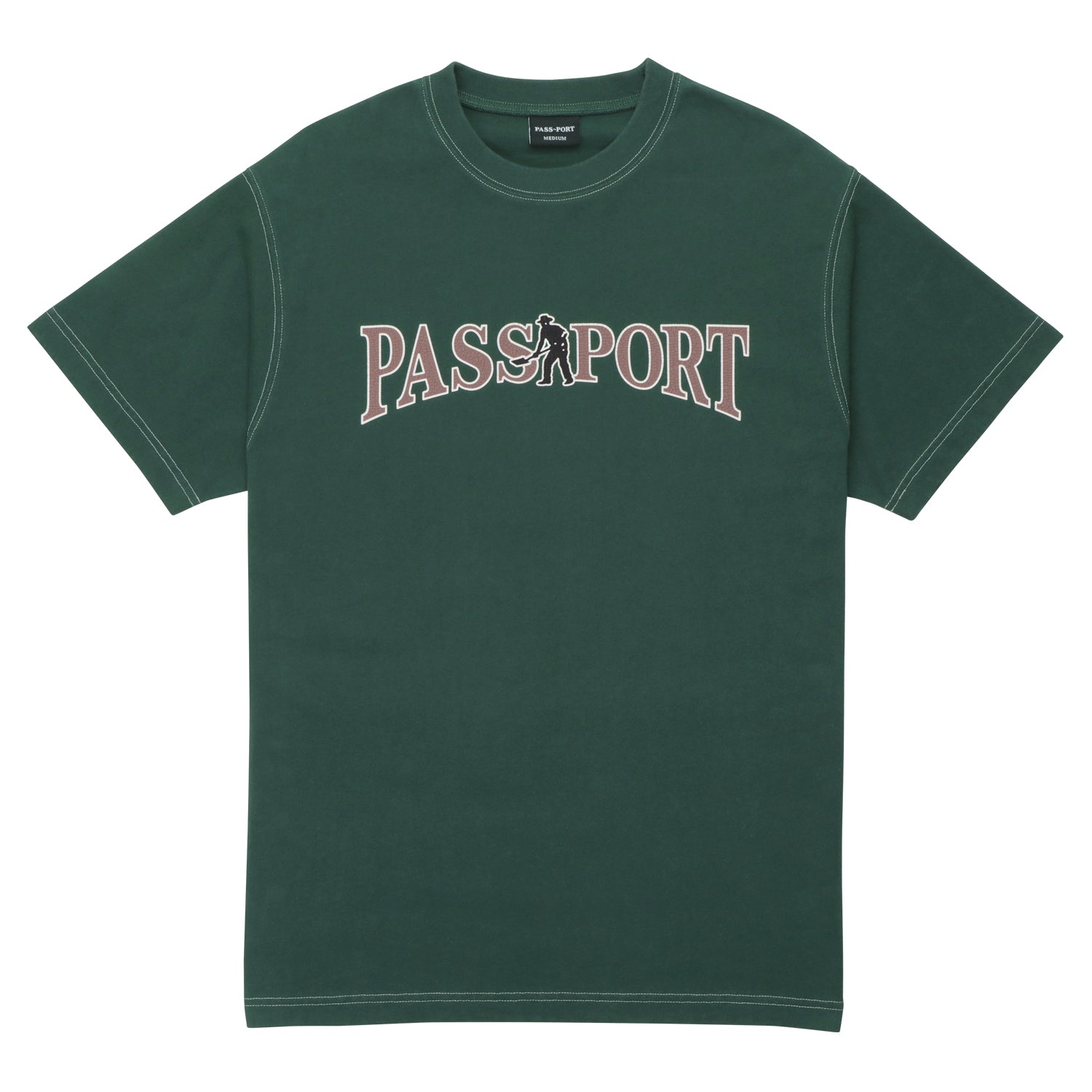 Pass~Port Official Contrast Tee - Washed Forest Green