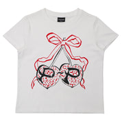Pass~Port Cherries Baby Tee - White