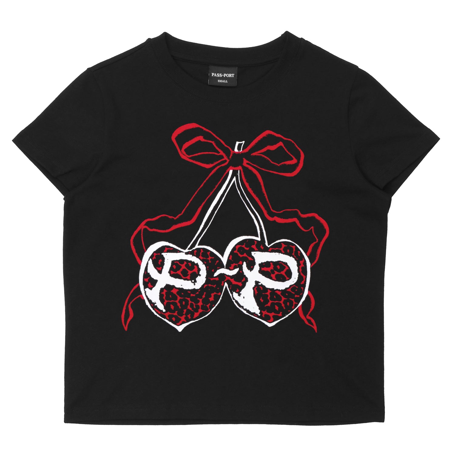 Pass~Port Cherries Baby Tee - Black