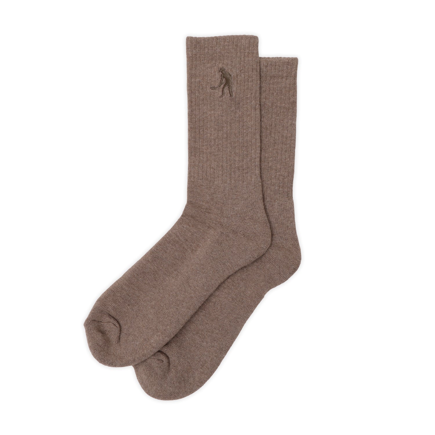 Pass~Port Solid Heather Workers Sox - Brown