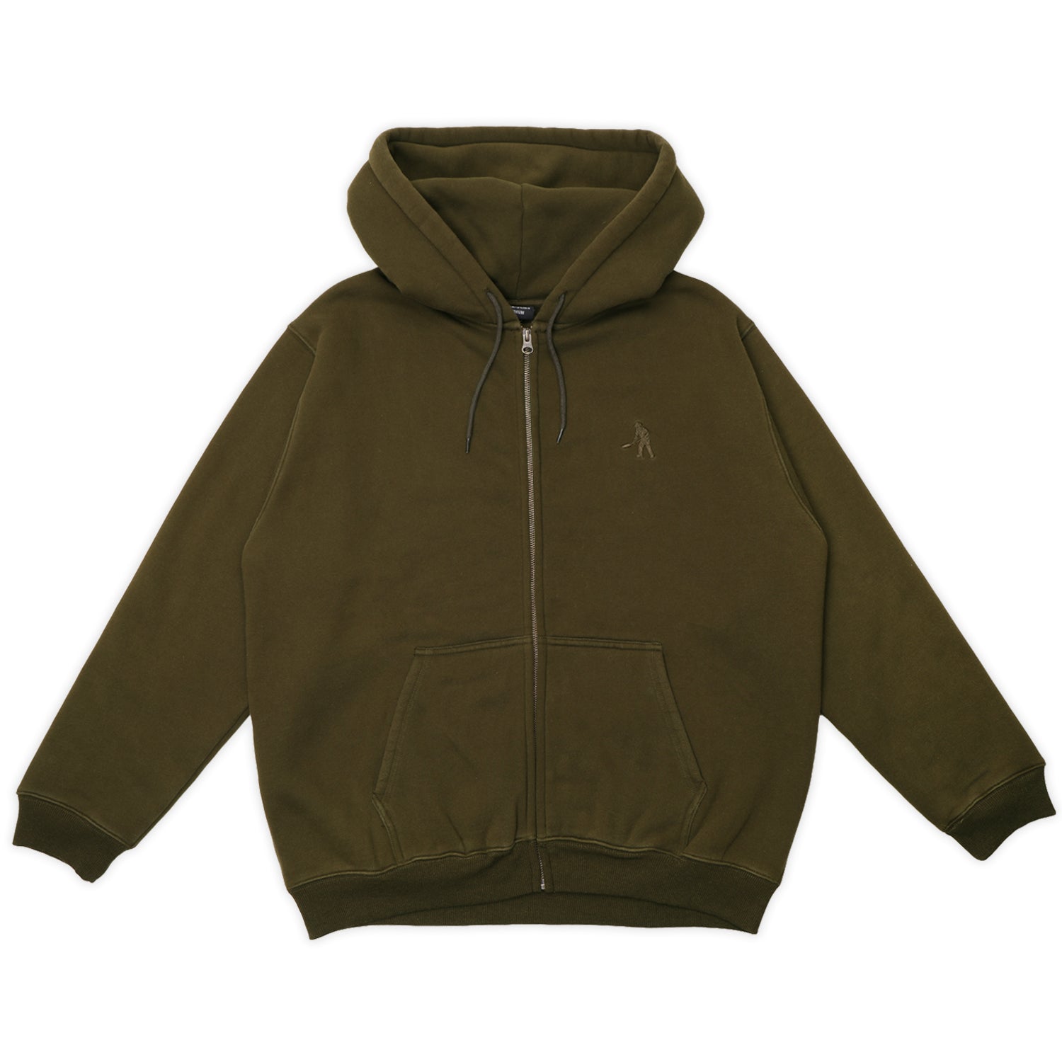 Pass~Port Solid Workers Zip Hood - Dark Olive