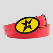 Carpet Company Leather Belt - Red