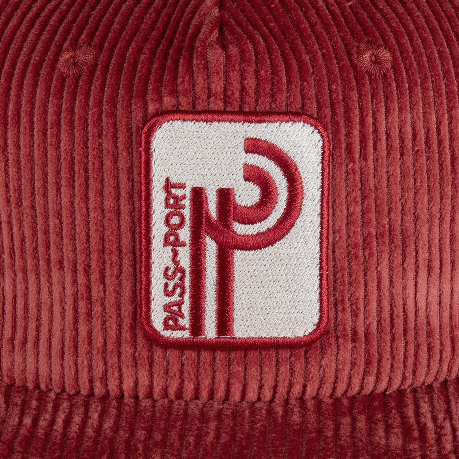 Pass~Port Long Con Workers Cap - Brick Red
