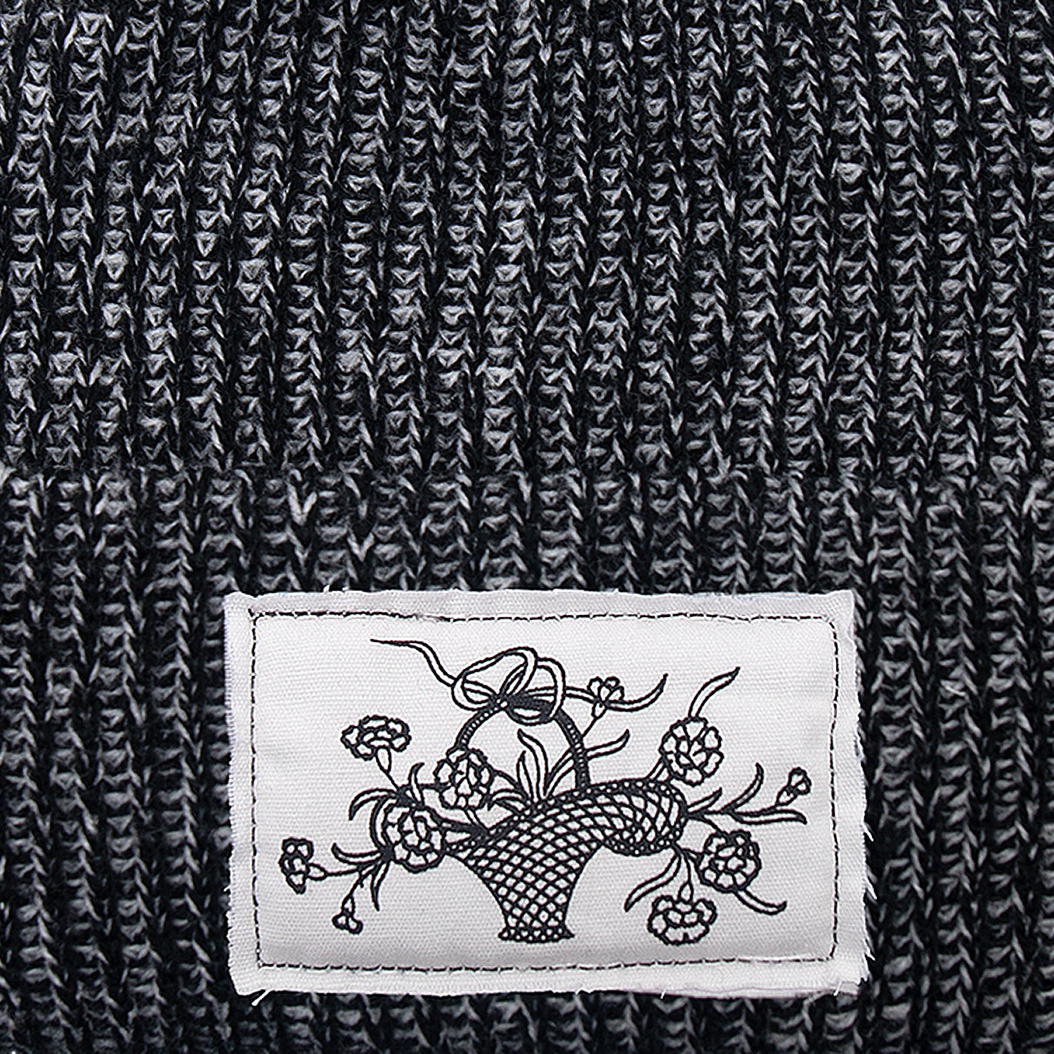 Pass~Port Edible Flowers Beanie - Black / White Speckle