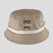 Pass~Port Frog Lure Anglers Bucket Hat - Khaki