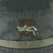 Pass~Port Frog Lure Anglers Bucket Hat - Moss