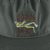 Pass~Port Frog Lure Ripstop Workers Cap - Moss