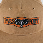 Pass~Port Ram Heavy Canvas Workers Cap - Camel