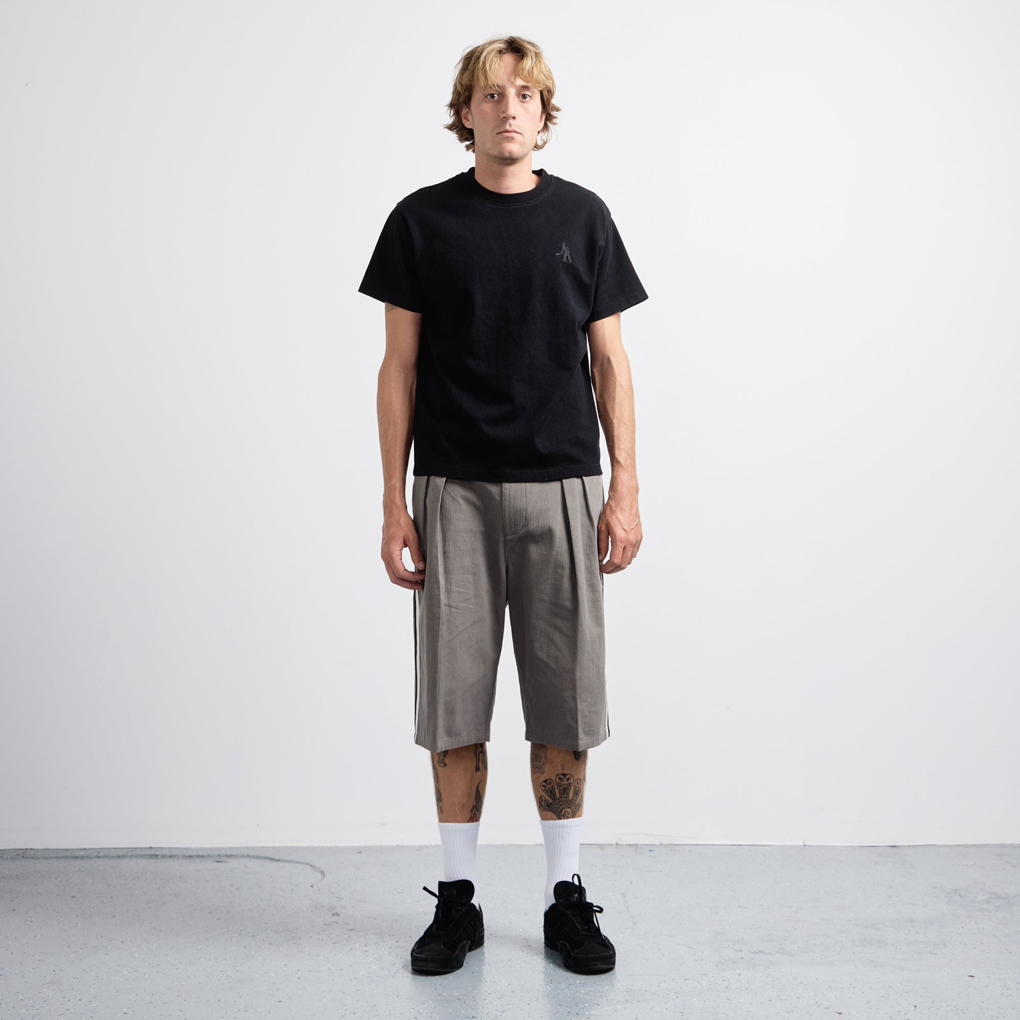 Pass~Port Leagues Club Short - Side Stripe Grey