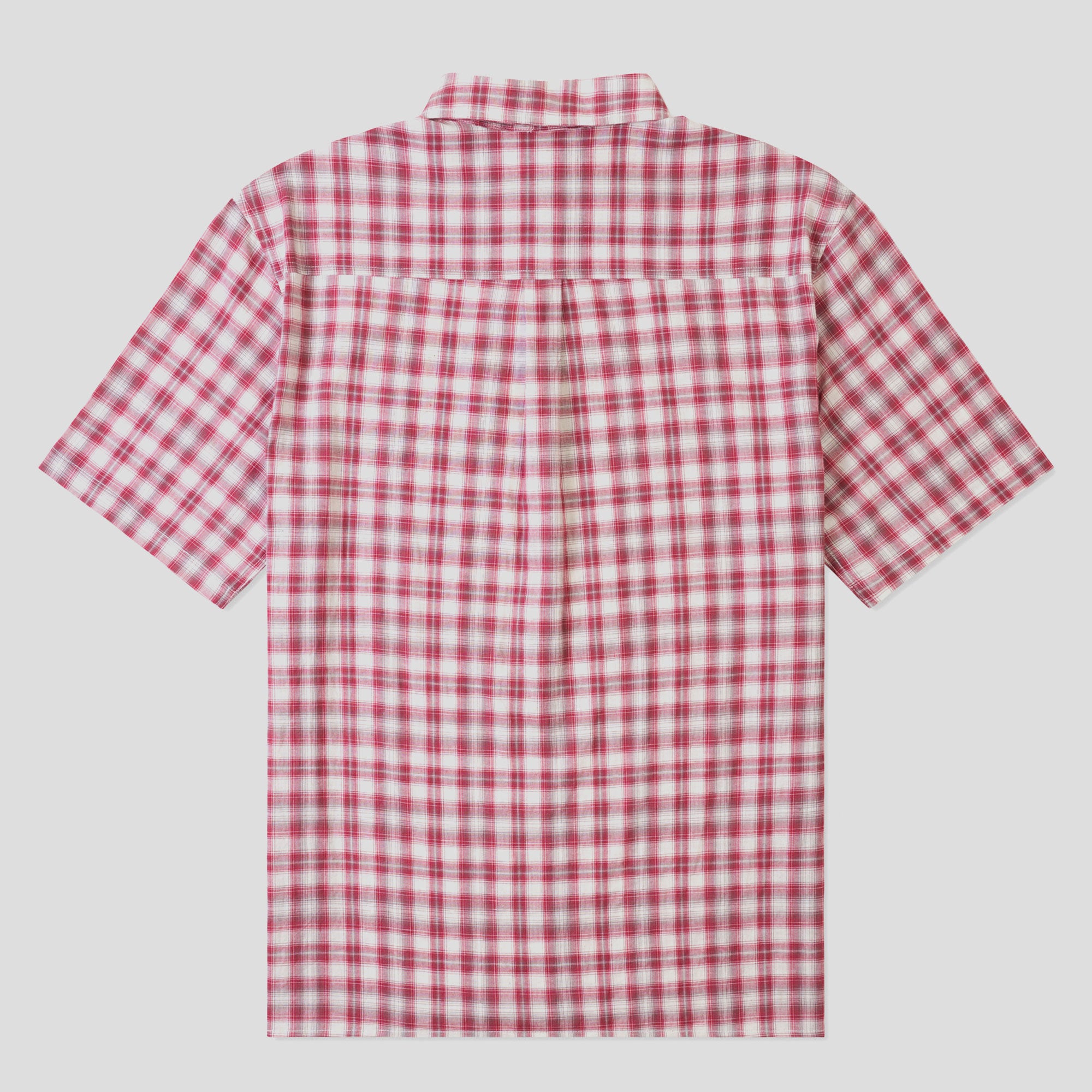 Come Sundown Brain Power Plaid Shirt - Red